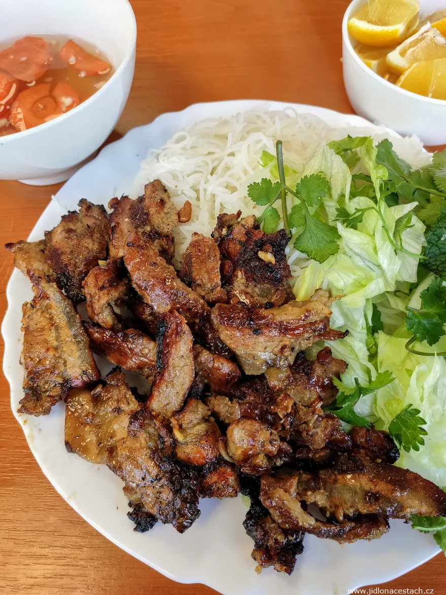 Hải Hà and its grilled bún chả Hải Hà and its grilled bún chả