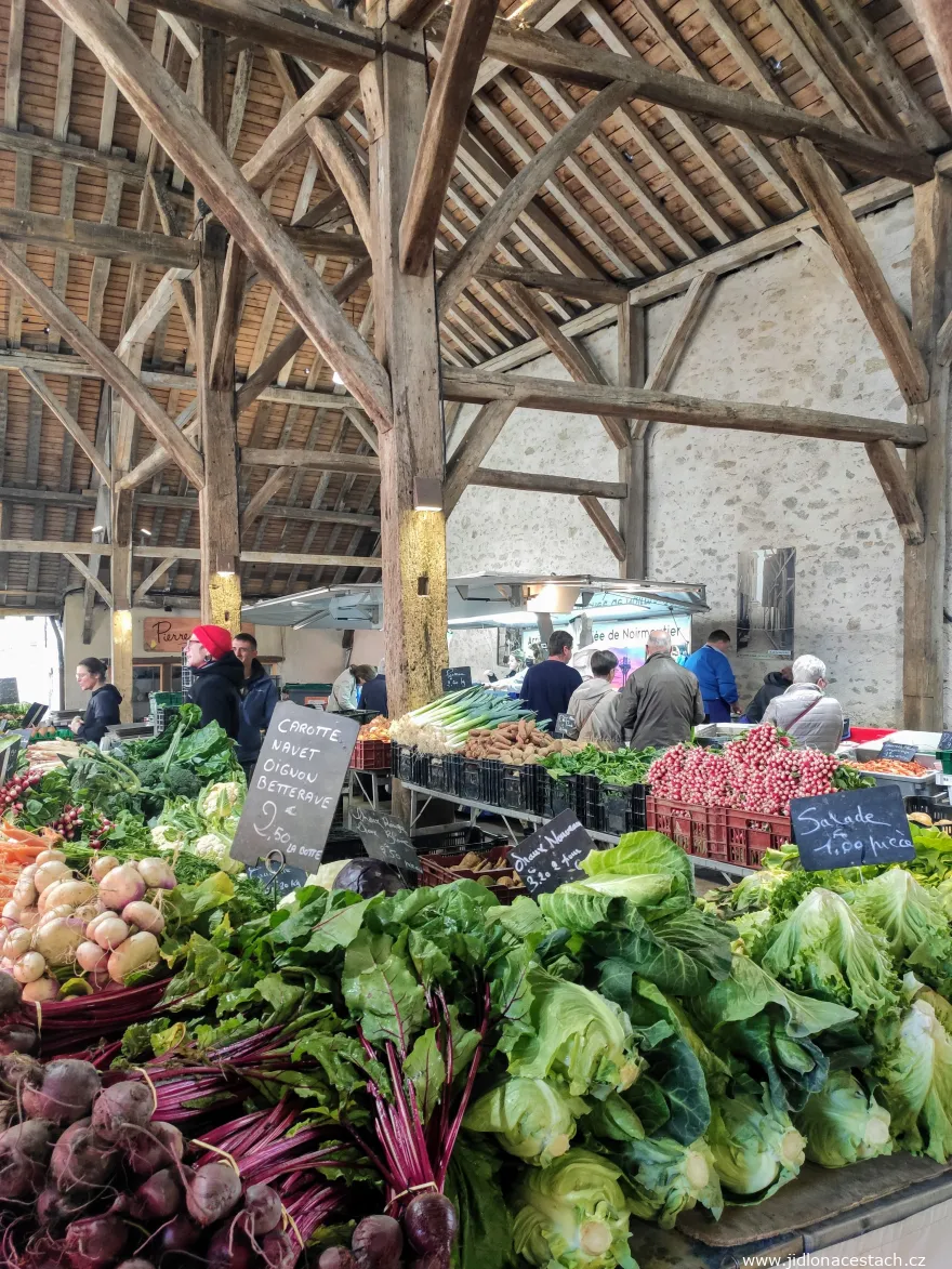 Tržnice Les Halles v městečku Clisson