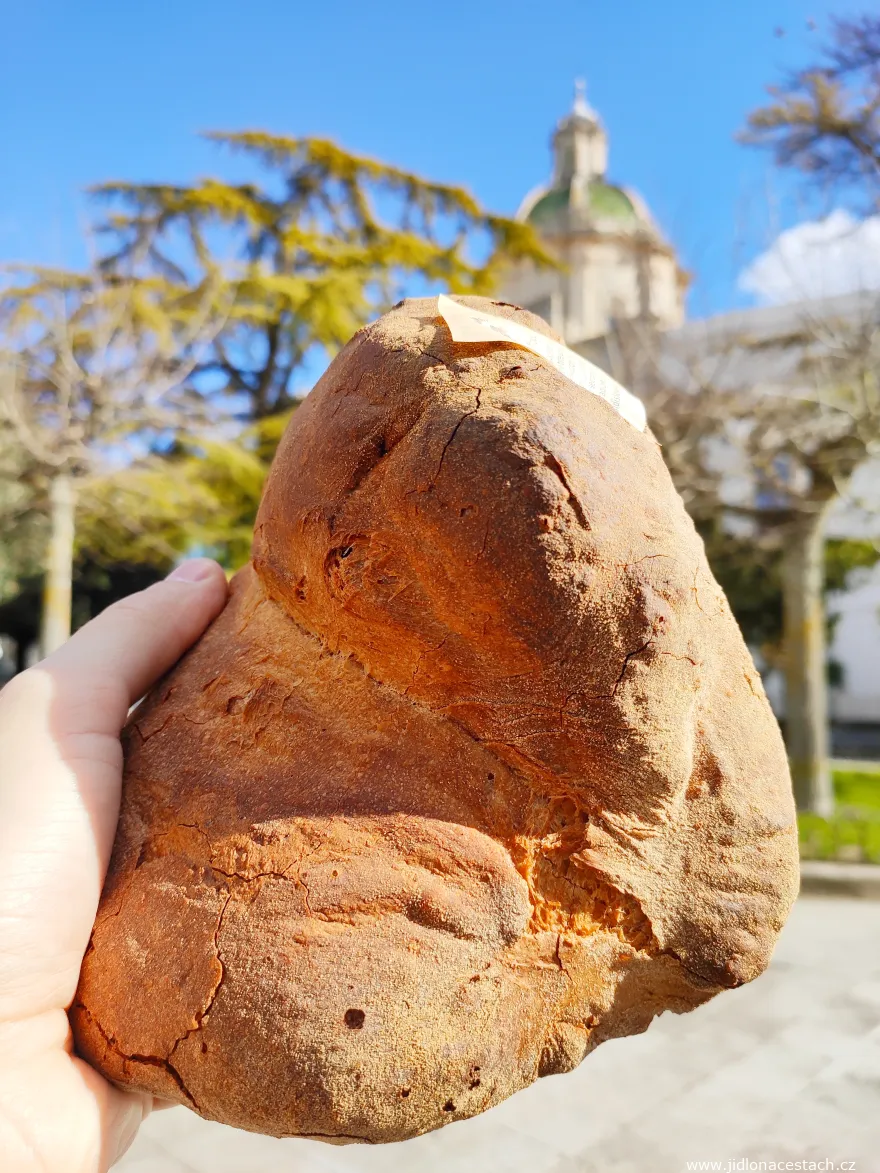 Altamura bread with a protected designation of origin (Italy).