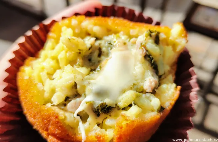 Arancini: plnené ryžové guľôčky