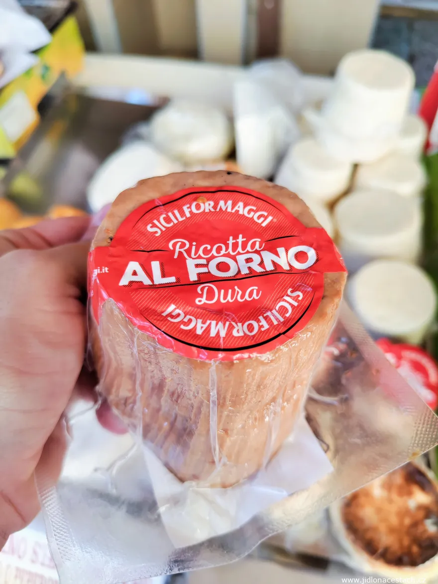 Sicilian cheese Ricotta al Forno Dura Sicilian cheese Ricotta al Forno Dura
