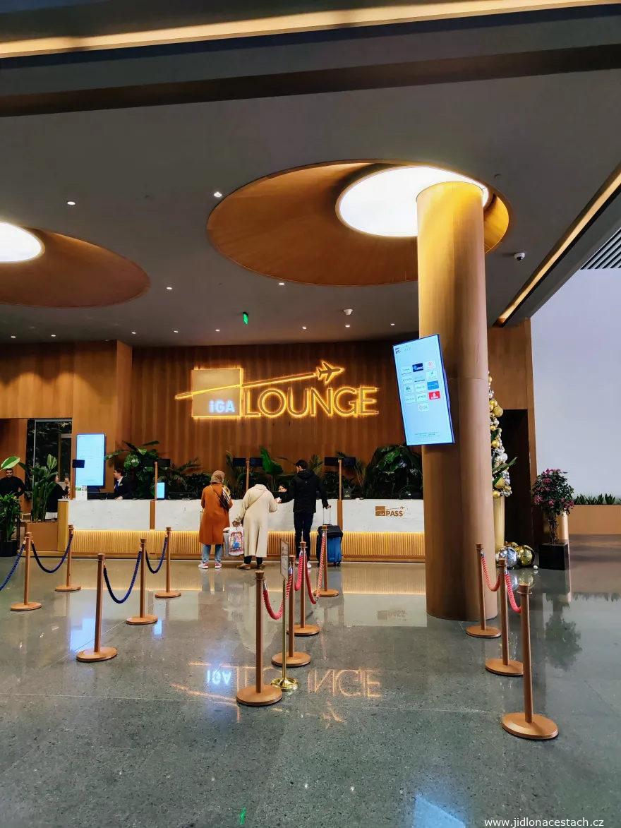 L'entrée du salon iGA Lounge à Istanbul.