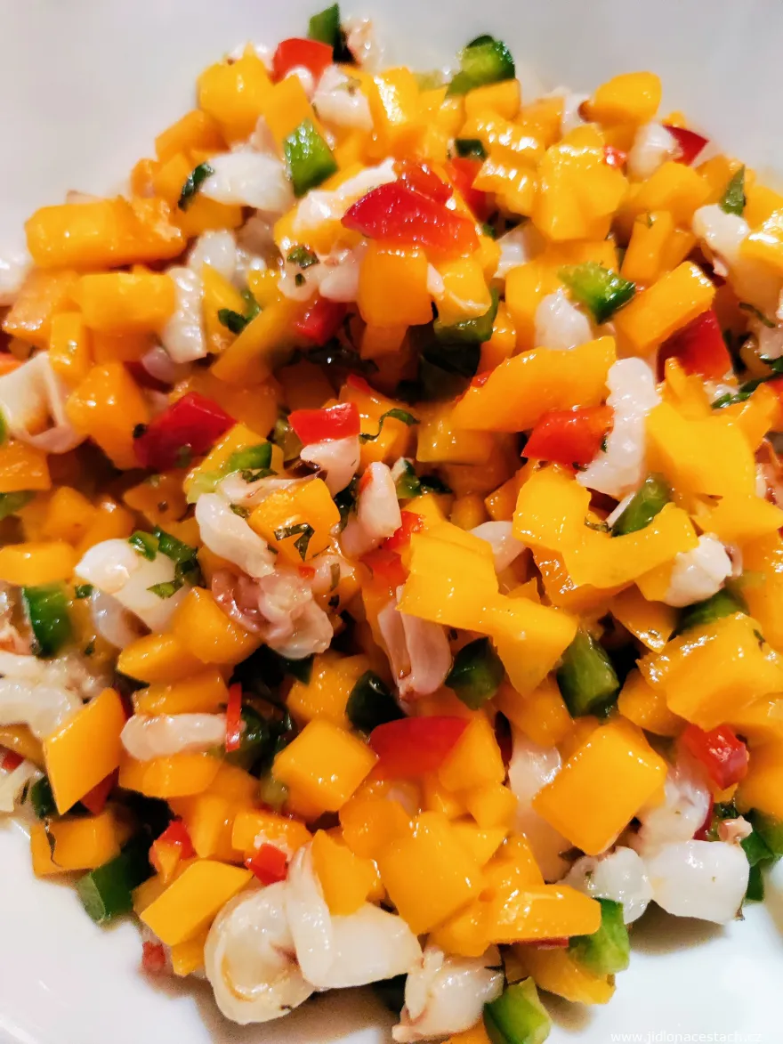 Mango and lychee salad Mango and lychee salad