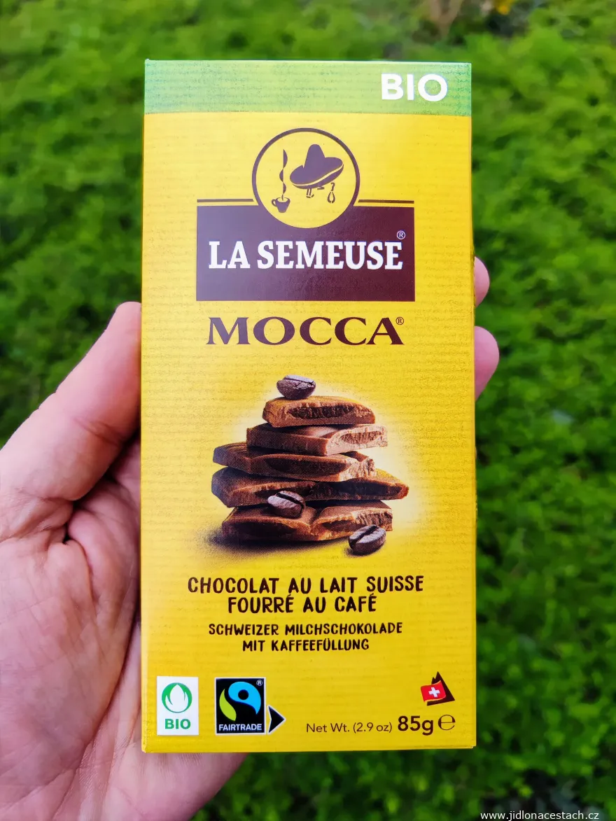 Swiss milk chocolate with coffee filling