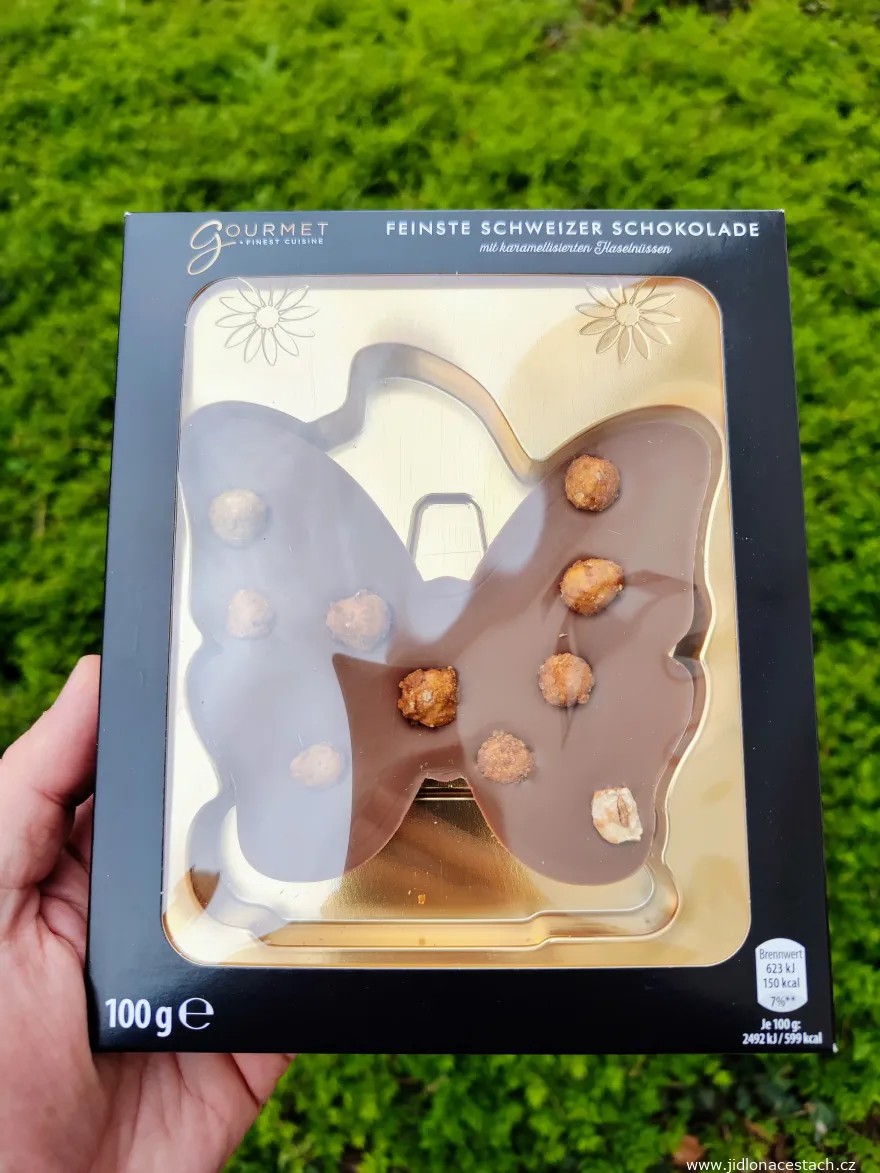 Swiss chocolate with caramelized hazelnuts