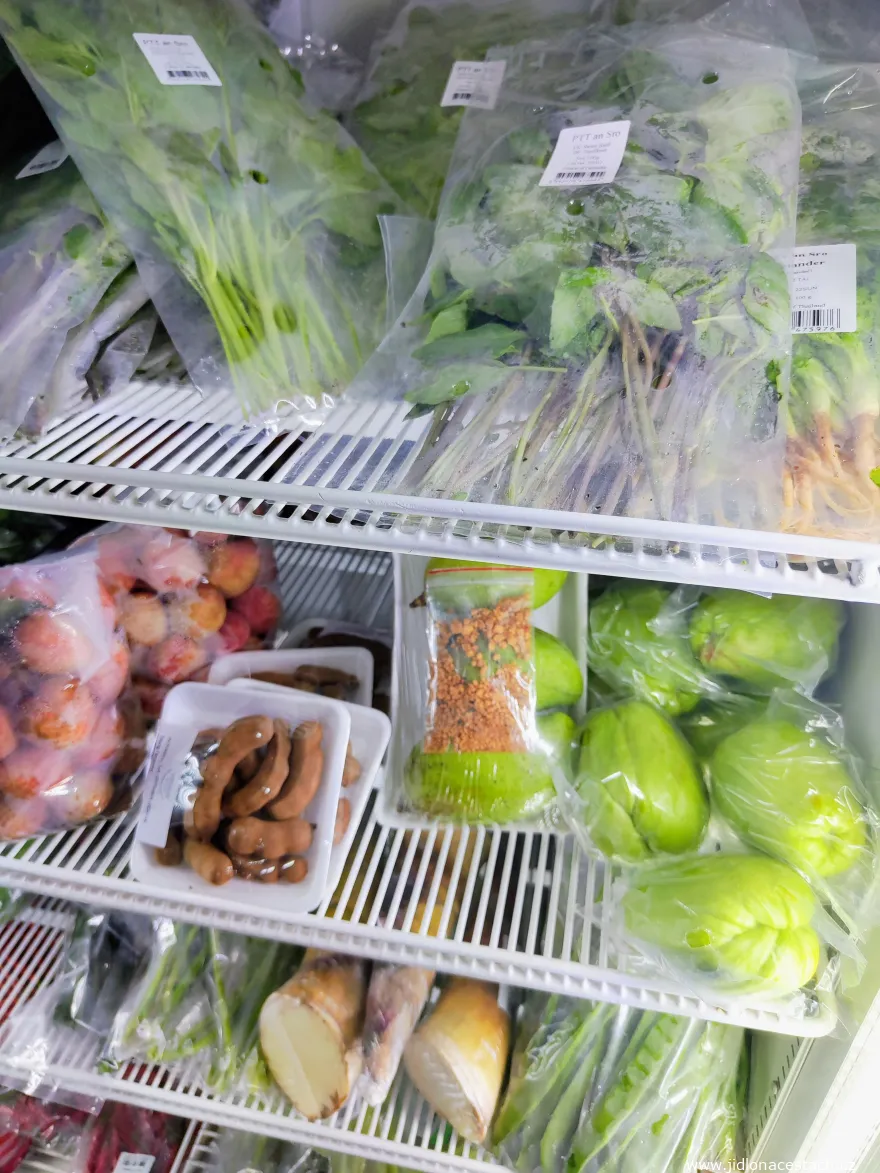 Selection of fresh Asian herbs, vegetables, and fruit on Zlatnická street. Selection of fresh Asian herbs, vegetables, and fruit on Zlatnická street.