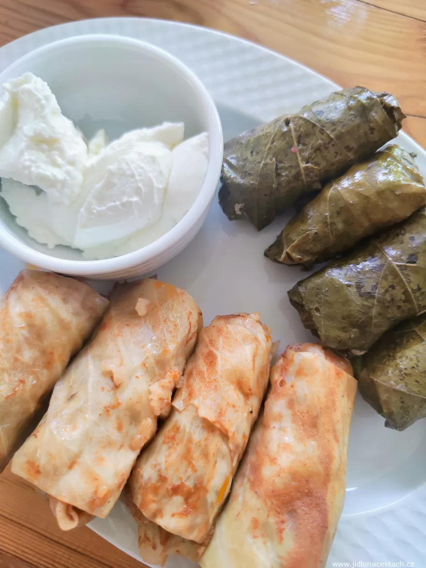 Dolma - combination of stuffed grape and cabbage leaves Dolma - combination of stuffed grape and cabbage leaves