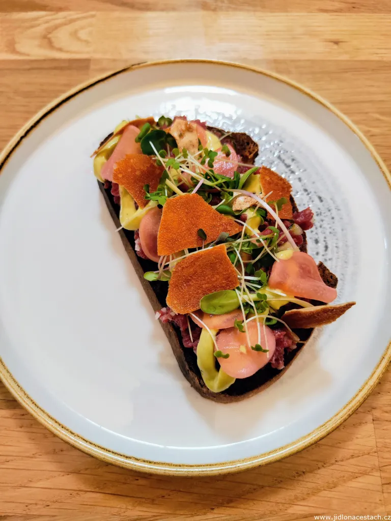 Beef tartare on fried bread Beef tartare on fried bread