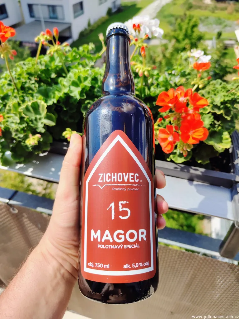 Bottled beer from Zíchovec brewery - semi-dark special called Magor Bottled beer from Zíchovec brewery - semi-dark special called Magor