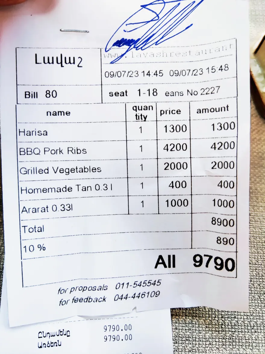 Automatic 10% tip in Armenian restaurants Automatic 10% tip in Armenian restaurants