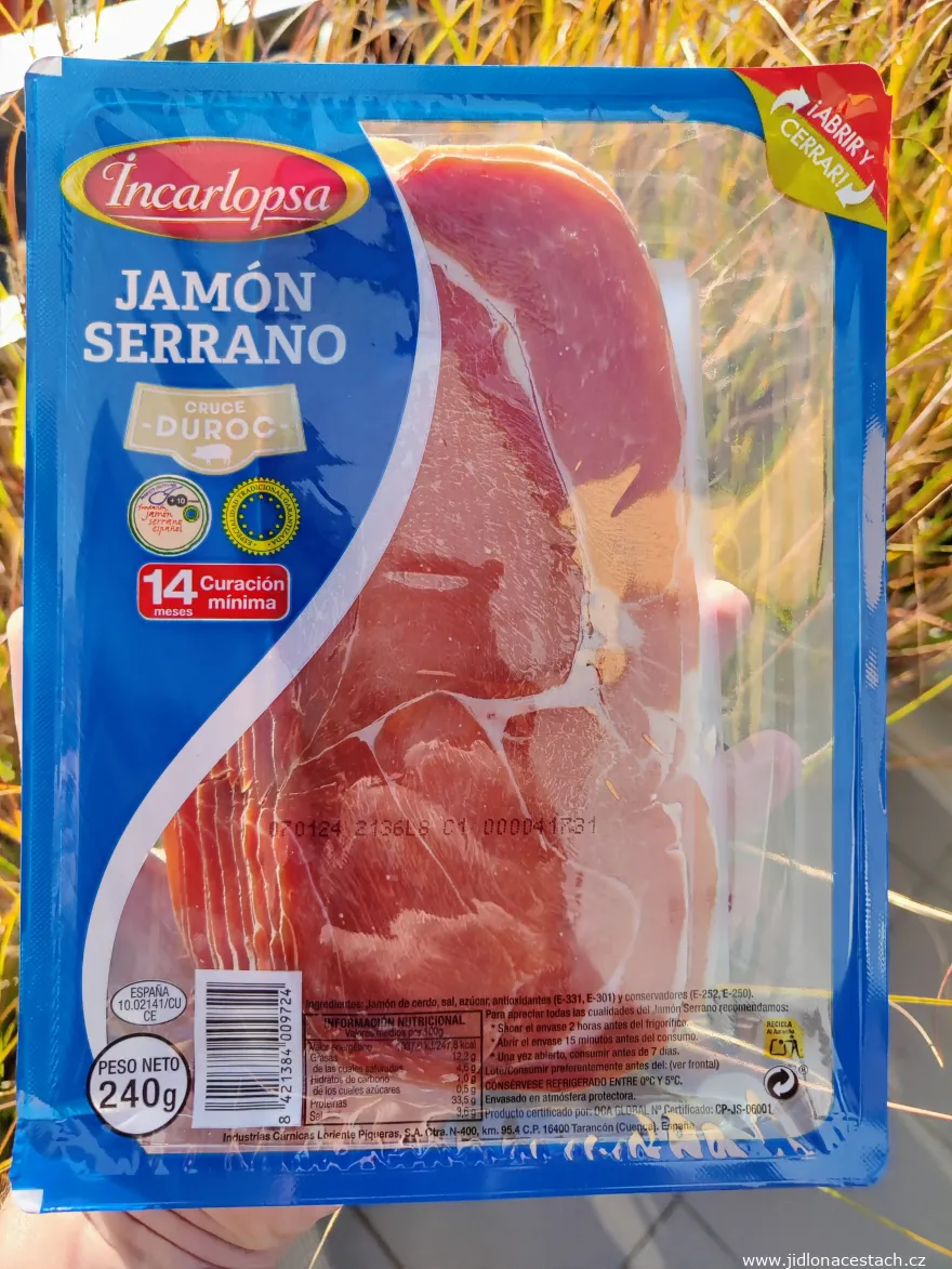 Španielska sušená šunka Jamón Serrano.