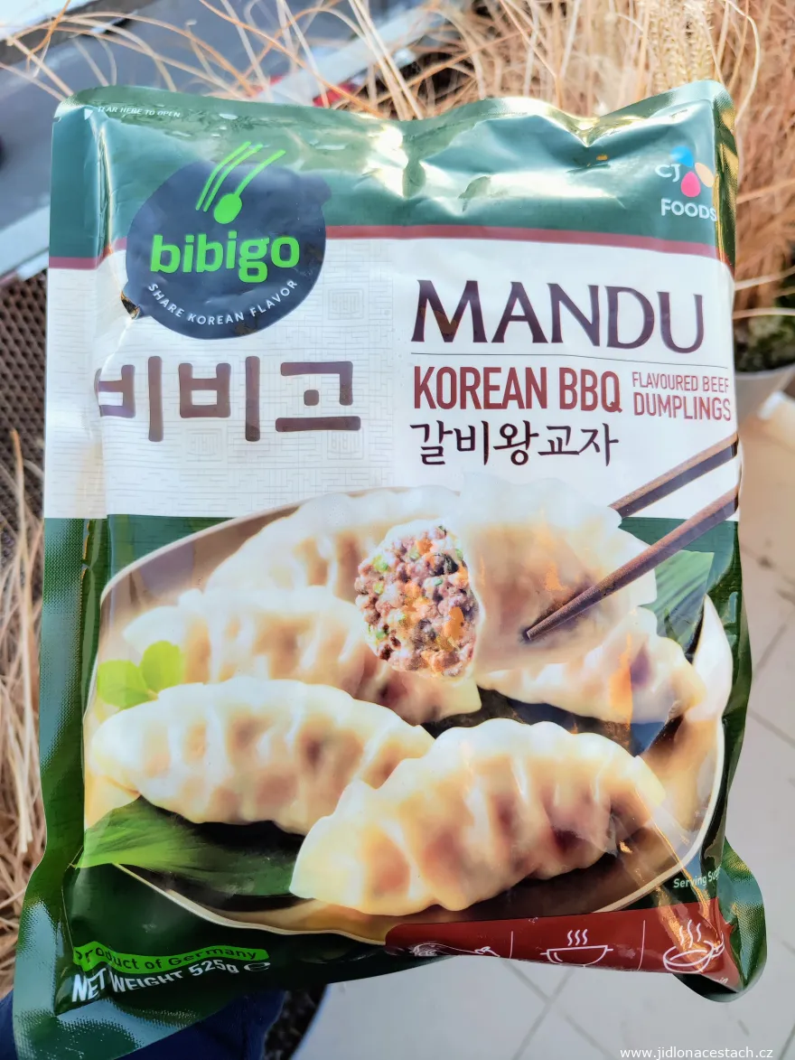 Mražené knedlíčky mandu plněné hovězím masem