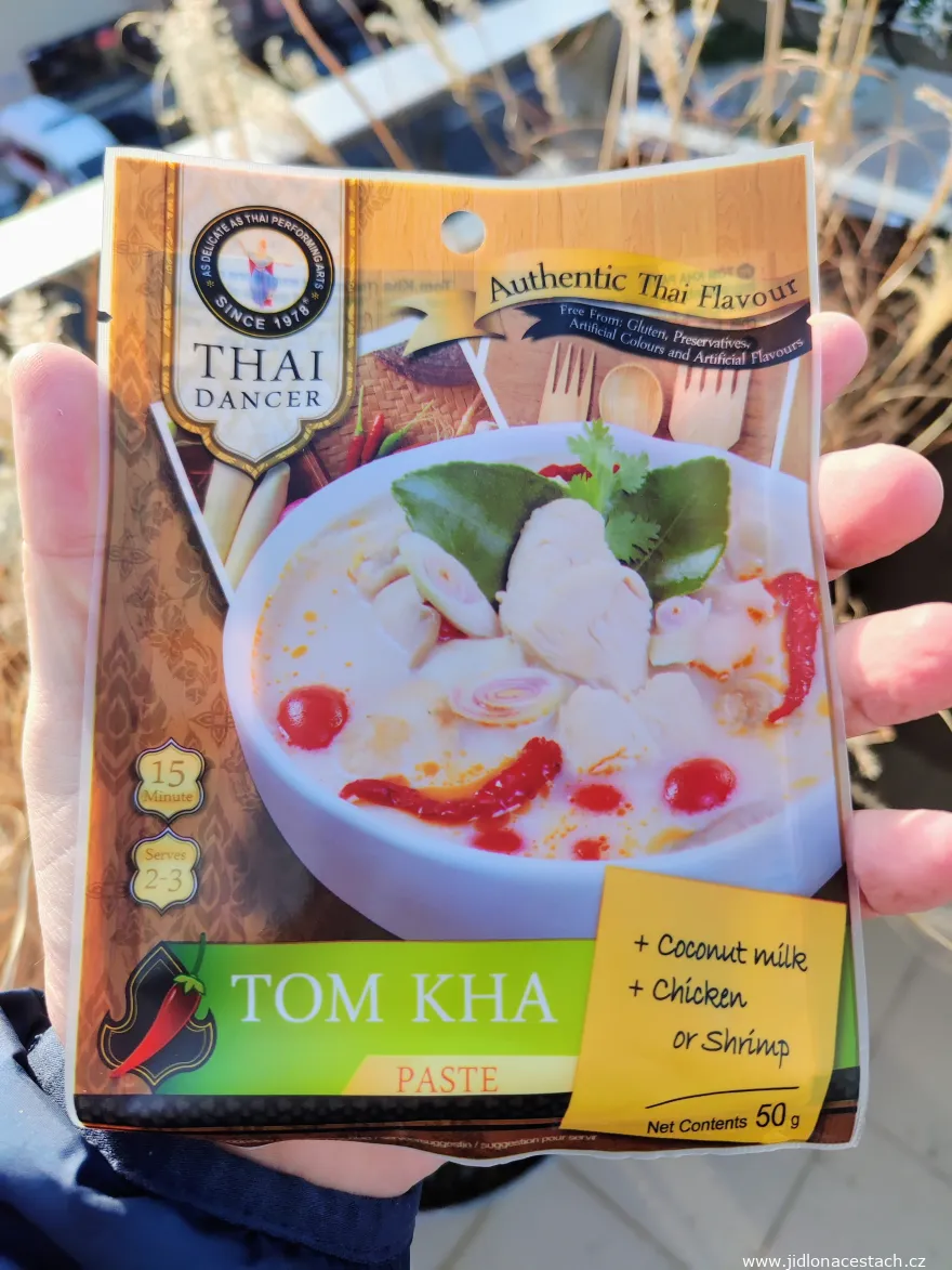 Kořenící pasta na polévku Tom Kha značky Thai Dancer Kořenící pasta na polévku Tom Kha značky Thai Dancer