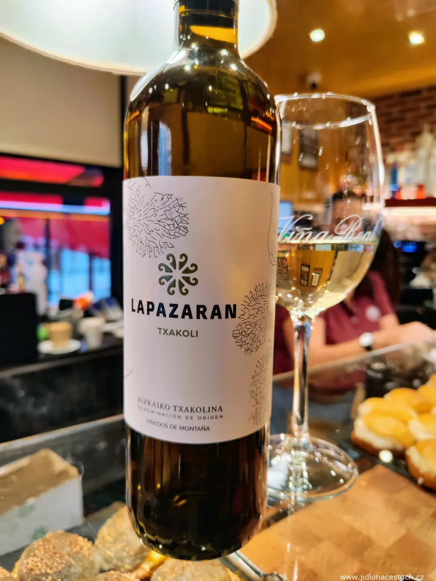 Traditional Basque wine txakoli from the Lapazaran winery. Traditional Basque wine txakoli from the Lapazaran winery.