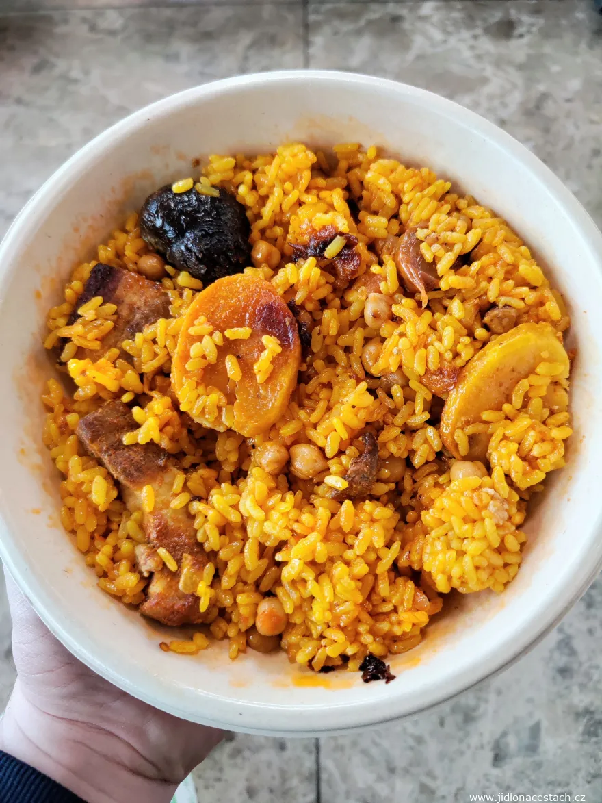 Arroz al horno (pečená rýže) ze španělského supermarketu Mercadona.