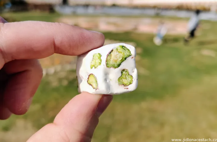 Gaz: An Iranian Sweet with Pistachios and Egg Whites