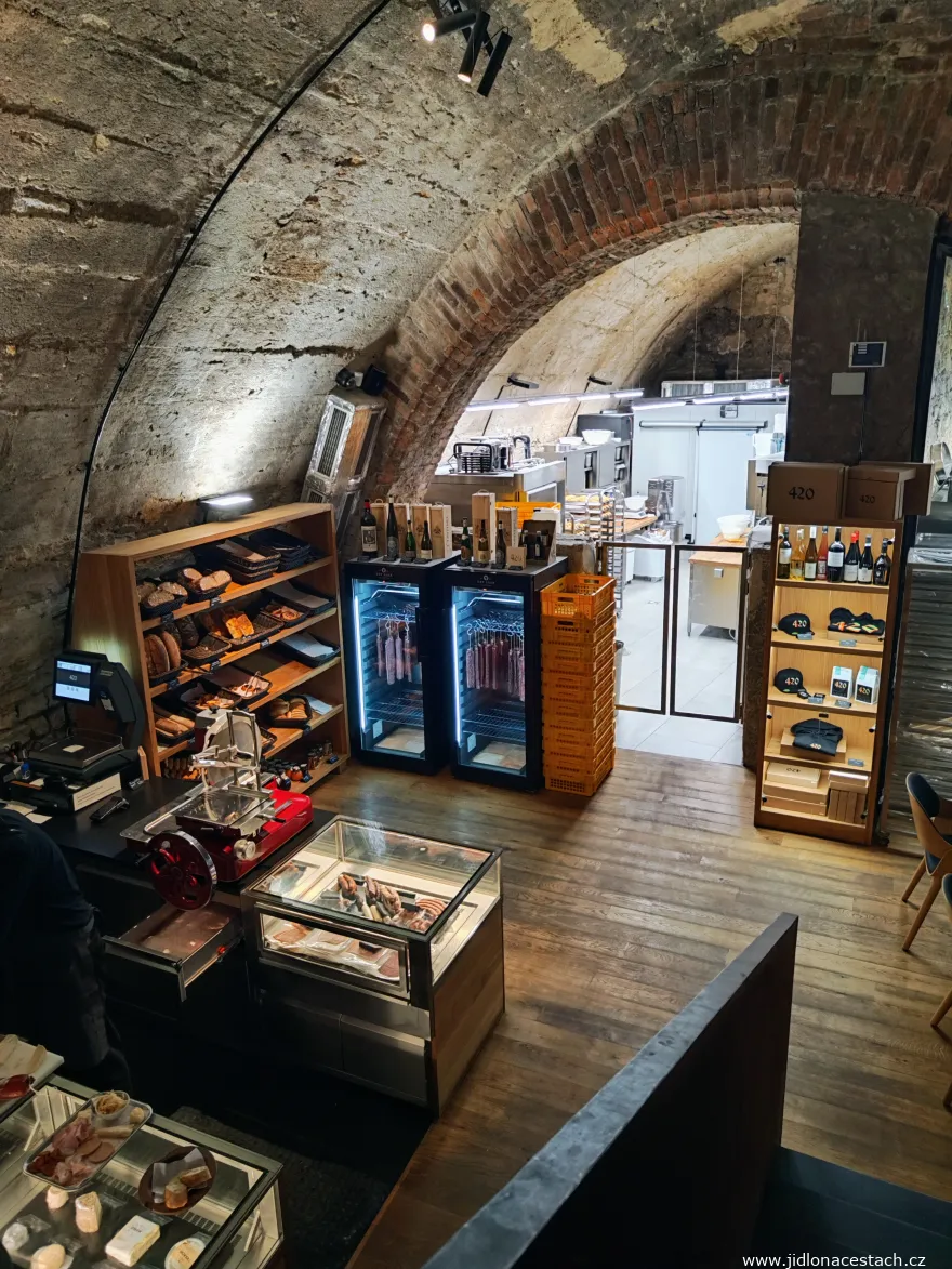 420 Restaurant: The bakery and charcuterie are located in 14th-century cellars.