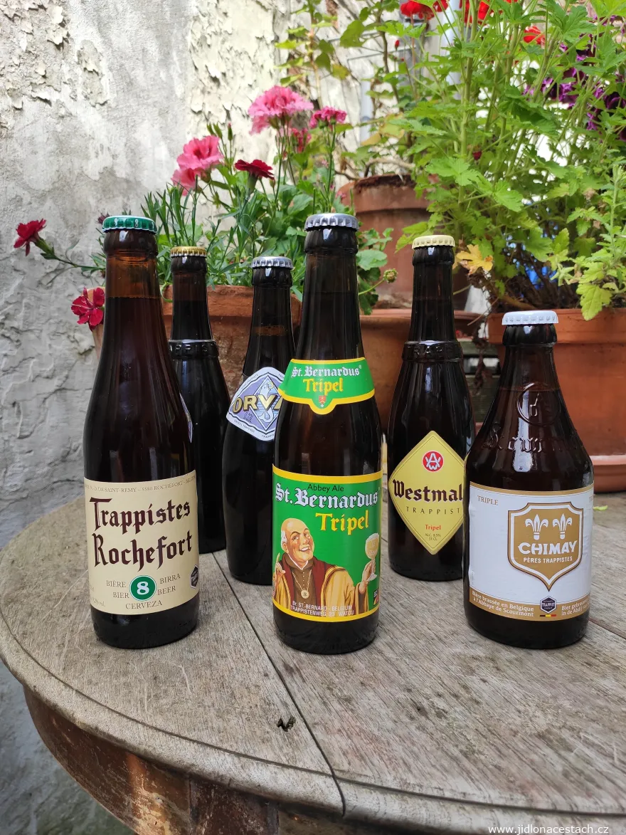 Belgian monastery beers: Chimay, Westmalle, St. Bernardus, Orval, Rochefort and Westvleteren. Belgian monastery beers: Chimay, Westmalle, St. Bernardus, Orval, Rochefort and Westvleteren.