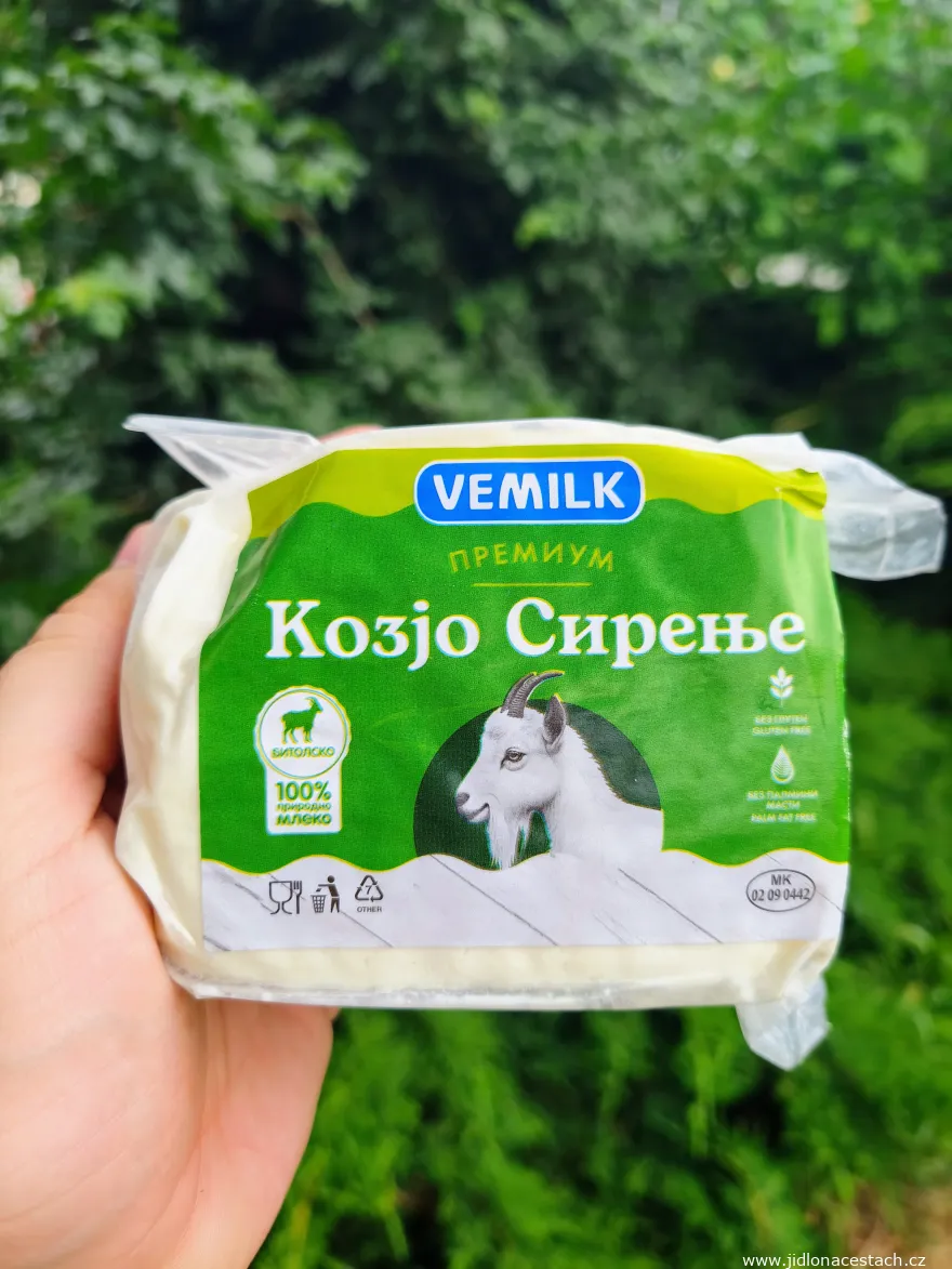 Kozjo sirenje Vemilk: weicher Ziegenkäse aus der Umgebung von Bitola.