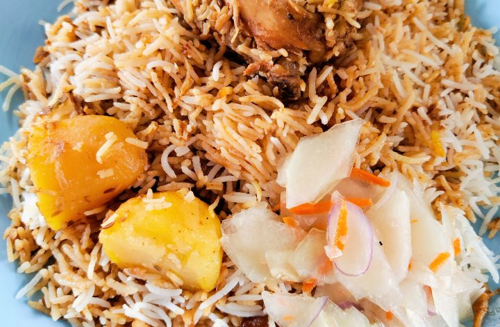 Chicken briani (biryani)