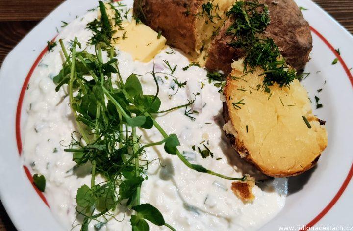 Pyry z gzikiem: brambory s tvarohem