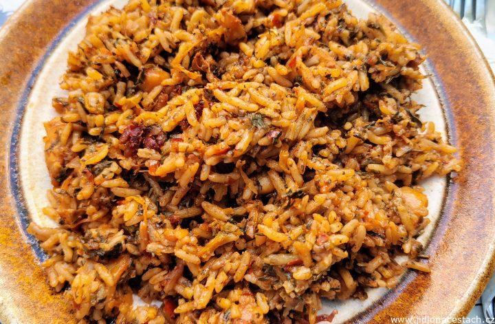 Riz djerbien: tuniská špenátová ryža