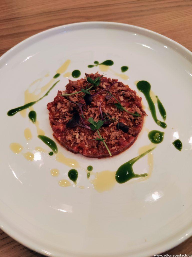 La Vita Italian restaurant: beef tartare with truffle. La Vita Italian restaurant: beef tartare with truffle.