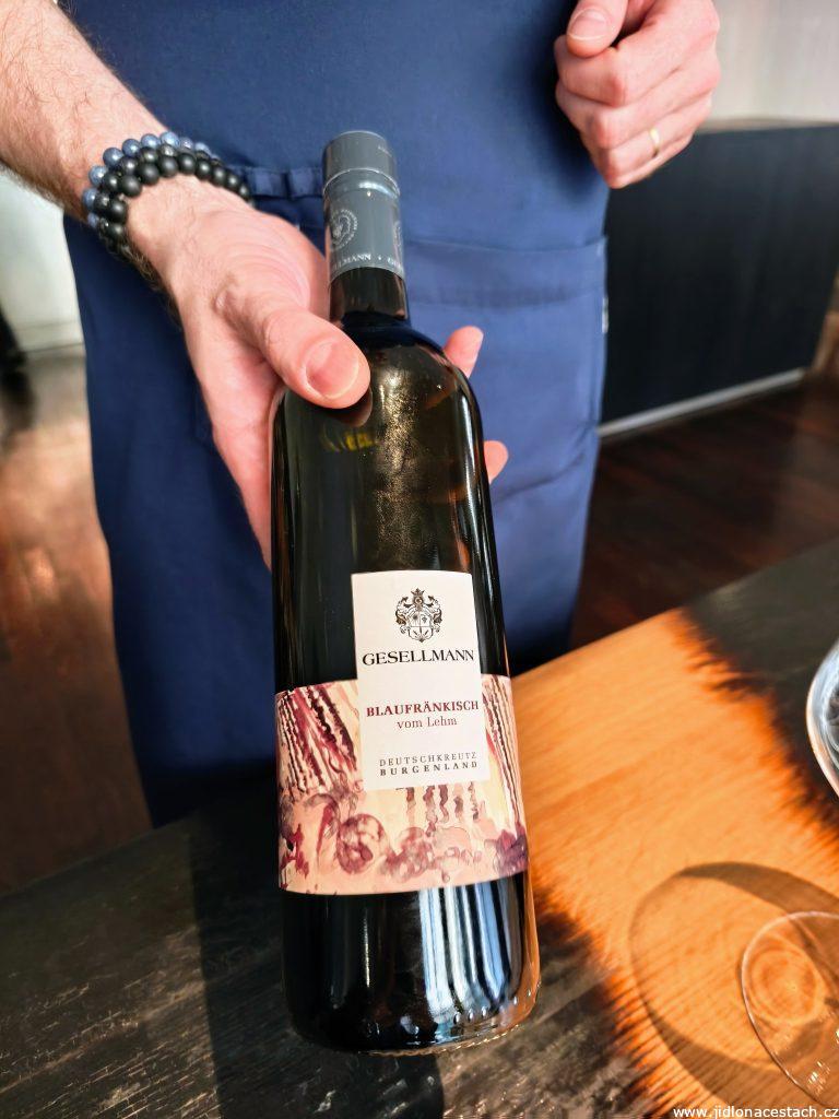 Field Restaurant, wine pairing B: Austrian winery Gesellmann: Blaufränkisch vom Lehm (2023).