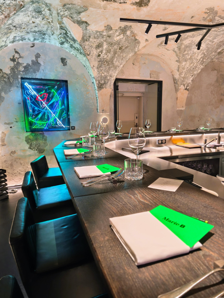 Restaurace Marie B: interiér.