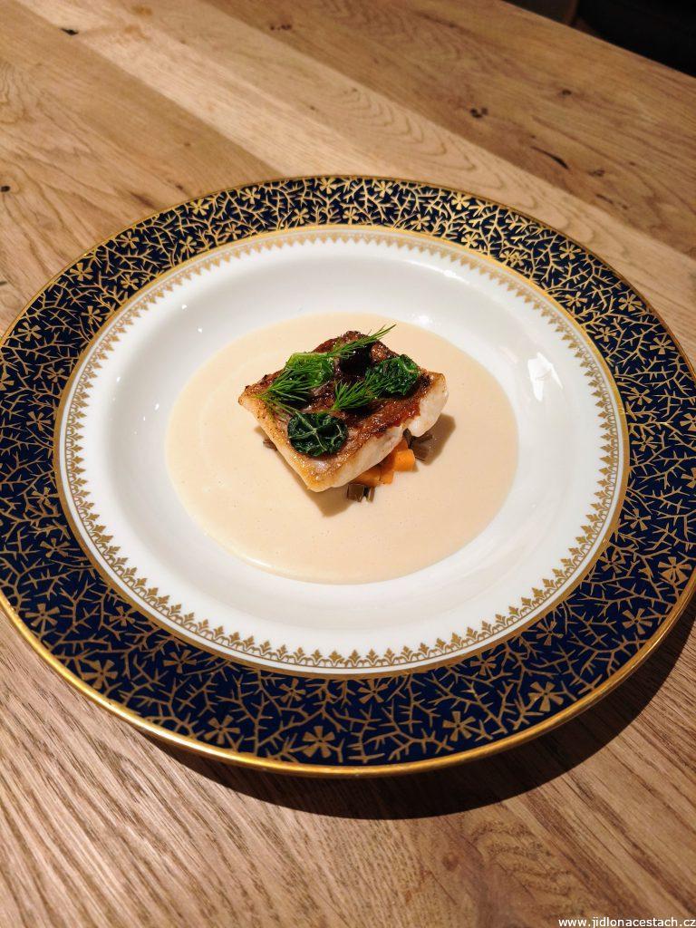 Vallmo Restaurant: pike, horseradish, chard, pumpkin, currants. Vallmo Restaurant: pike, horseradish, chard, pumpkin, currants.