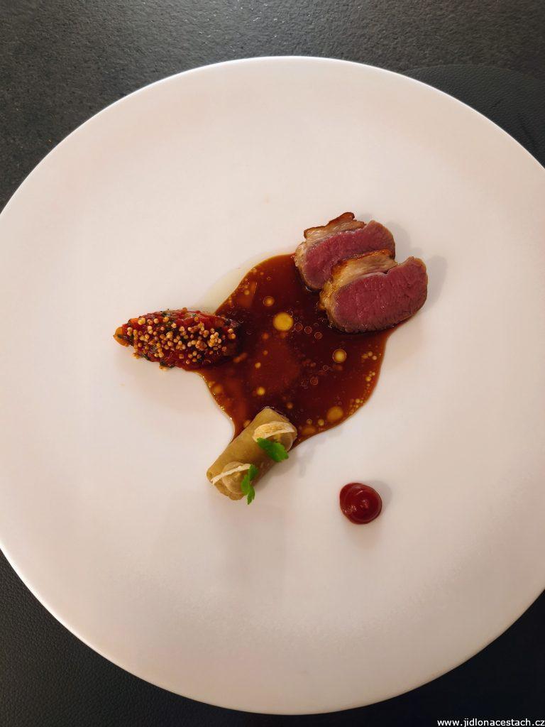 Papilio Restaurant: lamb, eggplant, tomato, pepper. Papilio Restaurant: lamb, eggplant, tomato, pepper.