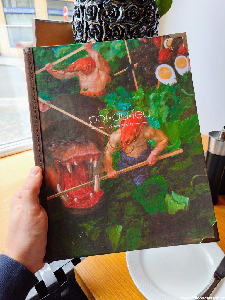 Restaurace Pot-au-feu: originální menu.